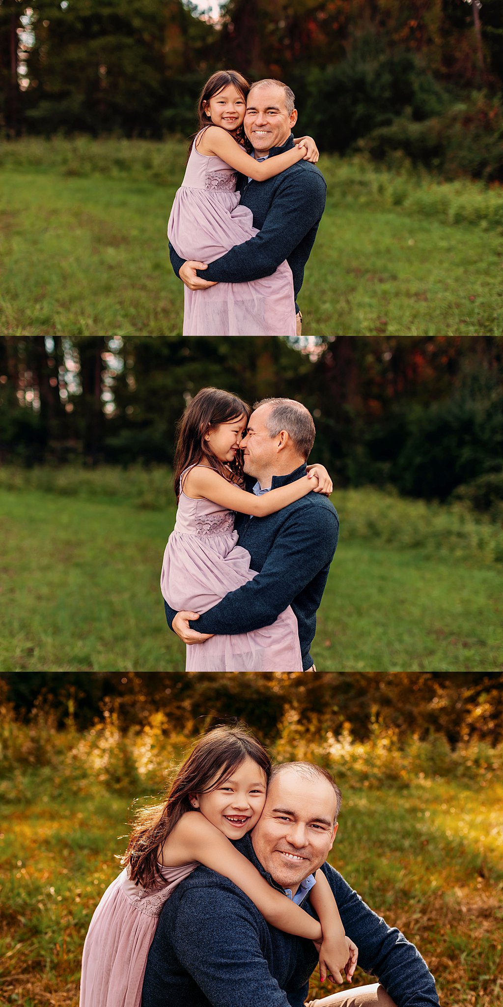 dad holds child by Charlottesville photographer