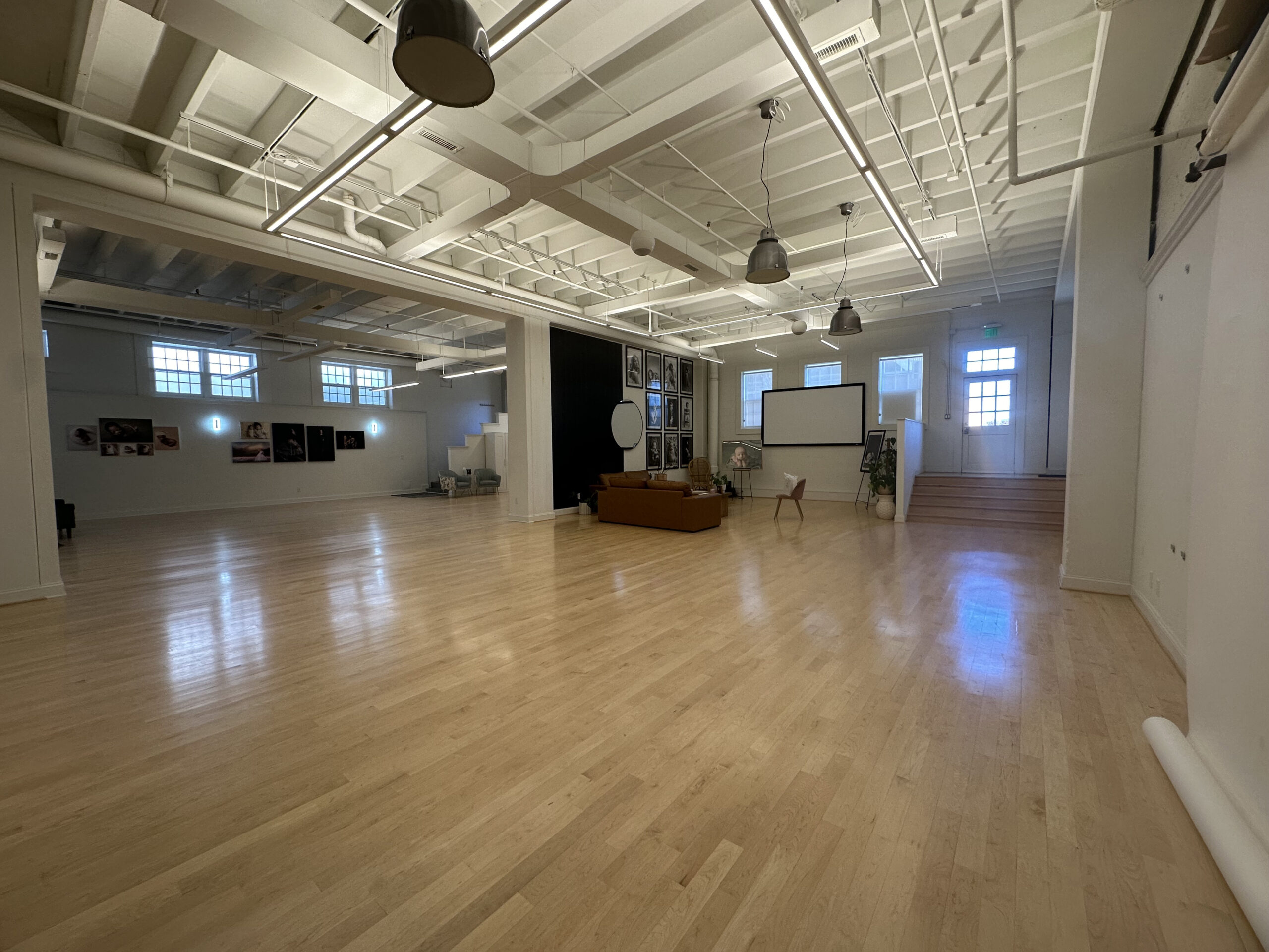 Spacious studio of a newborn photographer Earlysville VA serving families near Charlottesville.